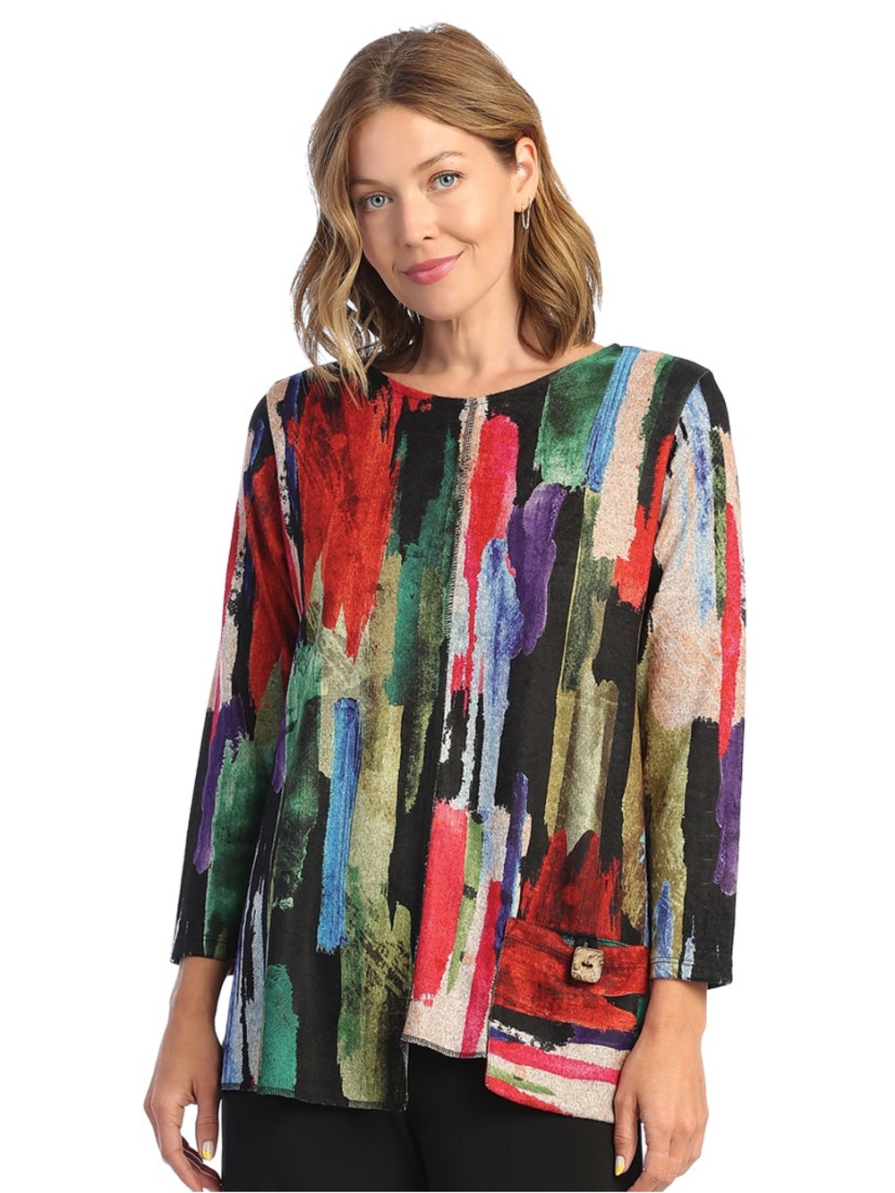 Jess & Jane Cascade French Brushed Knit Tunic Women’s Size Large